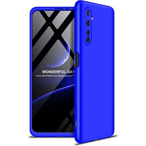 Realme 6 Kılıf 3 Parçalı Şık Patch Sert Silikon Kapak