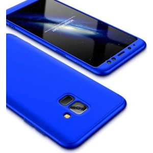 Techno Guru Samsung Galaxy A8 2018 3 Parçalı Tam Koruma Şık Astrea Premium Sert Kılıf