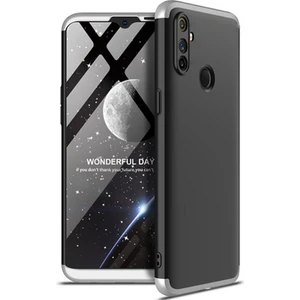 Realme 6i Kılıf 3 Parçalı Şık Patch Sert Silikon Kapak