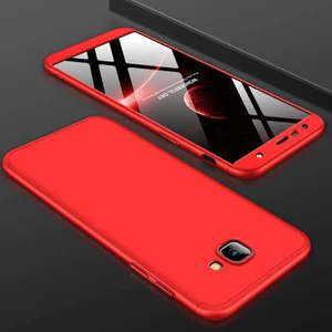 Techno Guru Samsung Galaxy J4 Plus 3 Parçalı Tam Koruma Şık Astrea Premium Sert Kılıf