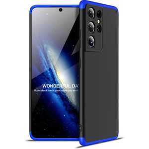 Techno Guru Samsung Galaxy S21 Ultra 3 Parçalı Tam Koruma Şık Astrea Premium Sert Kılıf