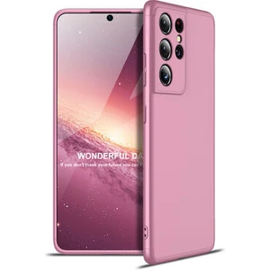 Techno Guru Samsung Galaxy S21 Ultra 3 Parçalı Tam Koruma Şık Astrea Premium Sert Kılıf