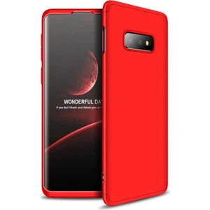 Techno Guru Samsung Galaxy S10E 3 Parçalı Tam Koruma Şık Astrea Premium Sert Kılıf