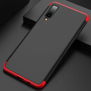 Techno Guru Samsung Galaxy A7 2018 3 Parçalı Tam Koruma Şık Astrea Premium Sert Kılıf