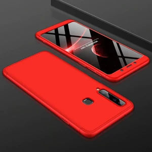 Techno Guru Samsung Galaxy A9 2018 3 Parçalı Tam Koruma Şık Astrea Premium Sert Kılıf