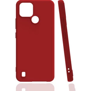 Techno Guru Realme C21 Soft Yapılı ve Esnek Şık Biye Silikon Kılıf