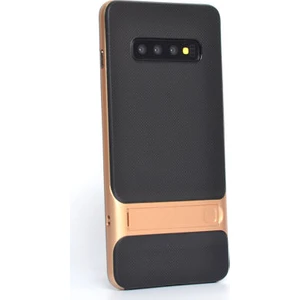 Techno Guru Samsung Galaxy S10 Plus Şık Tasarımlı Standlı Verus Silikon Kılıf Verus