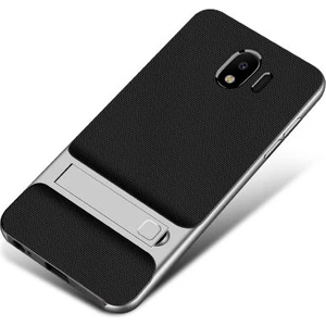 Techno Guru Samsung Galaxy J4 Şık Tasarımlı Standlı Verus Silikon Kılıf Verus