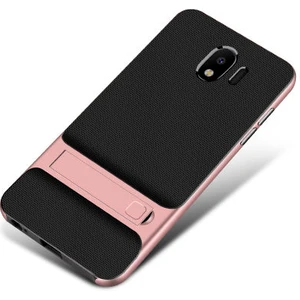 Techno Guru Samsung Galaxy J4 Şık Tasarımlı Standlı Verus Silikon Kılıf Verus