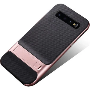Techno Guru Samsung Galaxy S10E Şık Tasarımlı Standlı Verus Silikon Kılıf Verus