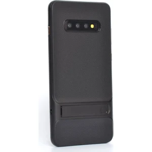 Techno Guru Samsung Galaxy S10 Plus Şık Tasarımlı Standlı Verus Silikon Kılıf Verus