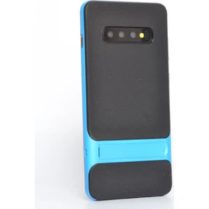 Techno Guru Samsung Galaxy S10 Şık Tasarımlı Standlı Verus Silikon Kılıf Verus