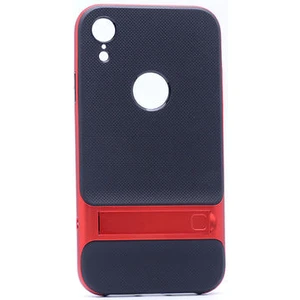 Techno Guru iPhone Xr Şık Tasarımlı Standlı Verus Silikon Kılıf Verus