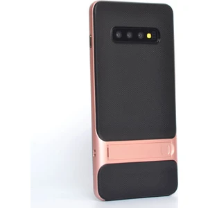 Techno Guru Samsung Galaxy S10 Plus Şık Tasarımlı Standlı Verus Silikon Kılıf Verus