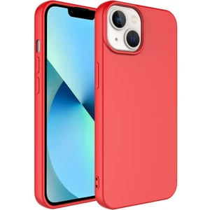 Techno Guru iPhone 14 Içi Kadife Dolgulu Şık Candy Lansman Silikon Kılıf