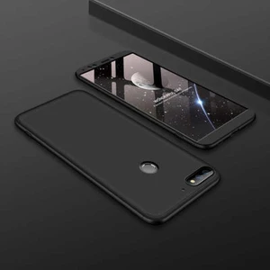 Techno Guru Huawei Y7 2018 3 Parçalı Tam Koruma Şık Astrea Premium Sert Kılıf