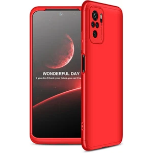 Techno Guru Redmi Note 10S 3 Parçalı Tam Koruma Şık Astrea Premium Sert Kılıf