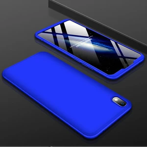Techno Guru Redmi 7A 3 Parçalı Tam Koruma Şık Astrea Premium Sert Kılıf