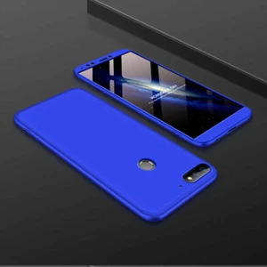 Techno Guru Huawei Y7 2018 3 Parçalı Tam Koruma Şık Astrea Premium Sert Kılıf
