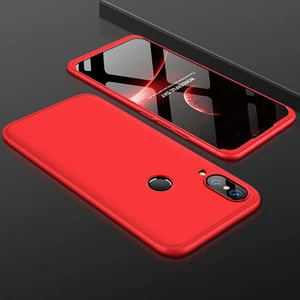 Techno Guru Huawei Y7 Prime 2019 3 Parçalı Tam Koruma Şık Astrea Premium Sert Kılıf
