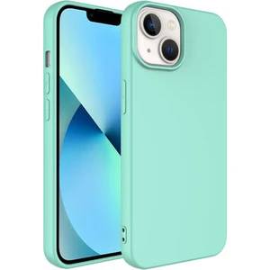Techno Guru iPhone 14 Plus Içi Kadife Dolgulu Şık Candy Lansman Silikon Kılıf