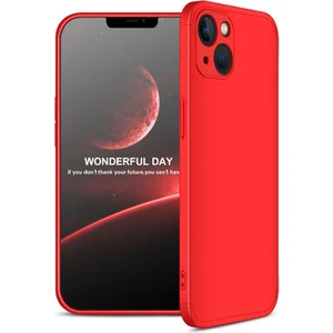 Techno Guru iPhone 13 Mini 3 Parçalı Tam Koruma Şık Astrea Premium Sert Kılıf