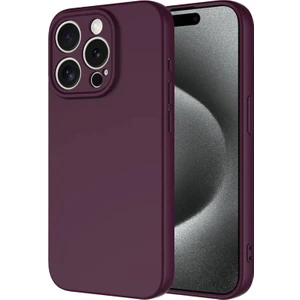 Techno Guru iPhone 15 Pro Içi Kadife Dolgulu Şık Candy Lansman Silikon Kılıf