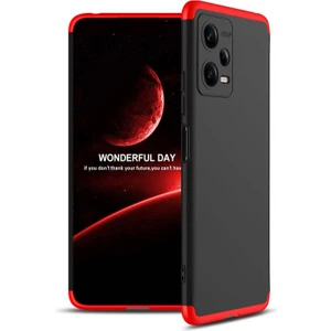 Techno Guru Redmi Note 12 5g 3 Parçalı Tam Koruma Şık Astrea Premium Sert Kılıf