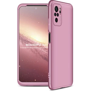 Techno Guru Redmi Note 10S 3 Parçalı Tam Koruma Şık Astrea Premium Sert Kılıf