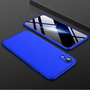 Techno Guru iPhone Xr 3 Parçalı Tam Koruma Şık Astrea Premium Sert Kılıf