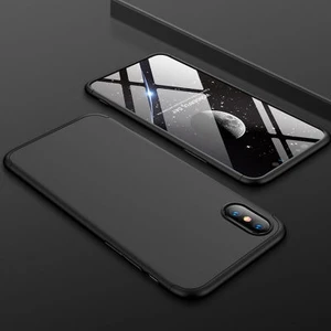 Techno Guru iPhone Xs Max 3 Parçalı Tam Koruma Şık Astrea Premium Sert Kılıf