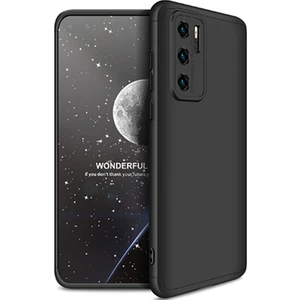 Huawei P40 Pro Kılıf 3 Parçalı Şık Patch Sert Silikon Kapak