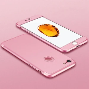 iPhone 8 Kılıf 3 Parçalı Şık Patch Sert Silikon Kapak