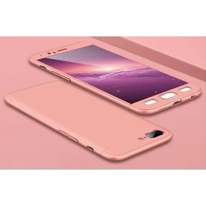 One Plus 5 Kılıf 3 Parçalı Şık Patch Sert Silikon Kapak