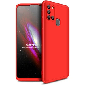 Techno Guru Samsung Galaxy A21S 3 Parçalı Tam Koruma Şık Astrea Premium Sert Kılıf