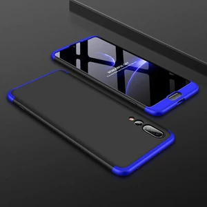 Huawei P20 Pro Kılıf 3 Parçalı Şık Patch Sert Silikon Kapak