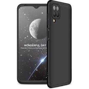 Techno Guru Samsung Galaxy A12 3 Parçalı Tam Koruma Şık Astrea Premium Sert Kılıf
