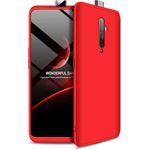 Oppo Reno 2z Kılıf 3 Parçalı Şık Patch Sert Silikon Kapak