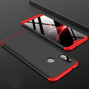 Techno Guru Xiaomi Mi A2 Lite 3 Parçalı Tam Koruma Şık Astrea Premium Sert Kılıf