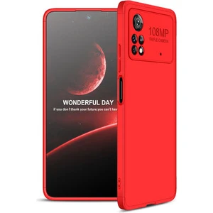 Techno Guru Poco X4 Pro 5g 3 Parçalı Tam Koruma Şık Astrea Premium Sert Kılıf