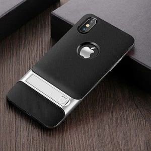 Techno Guru iPhone x Şık Tasarımlı Standlı Verus Silikon Kılıf Verus