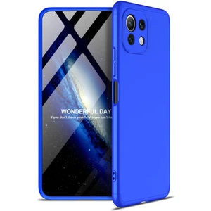 Techno Guru Xiaomi Mi 11 Lite 3 Parçalı Tam Koruma Şık Astrea Premium Sert Kılıf
