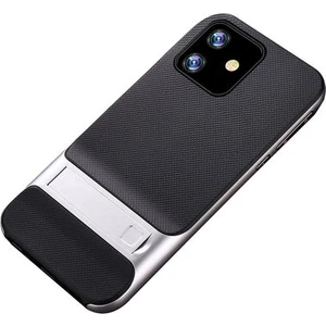 Techno Guru iPhone 11 Şık Tasarımlı Standlı Verus Silikon Kılıf Verus