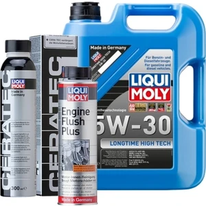 Liqui Moly Özel Set-2 (Longtıme High Tech 5W-30 Motor Yağ 5 Lt Motor Yağı+Ceratec Seamik Katkı 300 Ml+Motor Içi Temizleyici 300 Ml)