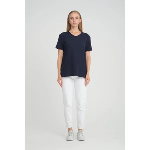 Alexander Gardi Alexandergardı Fitilli V Yaka Comfort Fit T-Shirt (E24-74602)