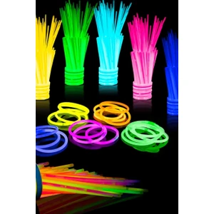Vip Kalite 100 Parça Glow Stick Işıklı Fosfor Çubuk Neon Parti Işıkları Işıklı Bileklik Kolye Çubuk