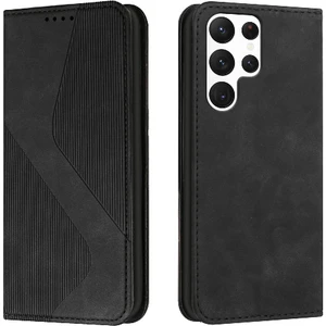 Mellow Shop Samsung Galaxy S23 Ultra Cüzdan Kickstand Manyetik Pu Deri Kılıf (Yurt Dışından)