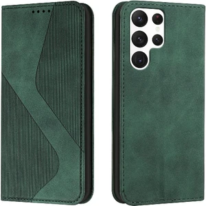 Mellow Shop Samsung Galaxy S23 Ultra Cüzdan Kickstand Manyetik Pu Deri Kılıf (Yurt Dışından)