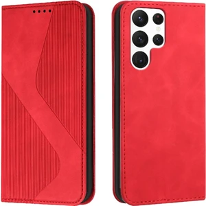 Mellow Shop Samsung Galaxy S23 Ultra Cüzdan Kickstand Manyetik Pu Deri Kılıf (Yurt Dışından)