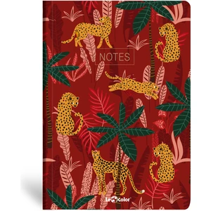 Le Color Tropikal Defter Düz Kırmızı 17x24 cm
